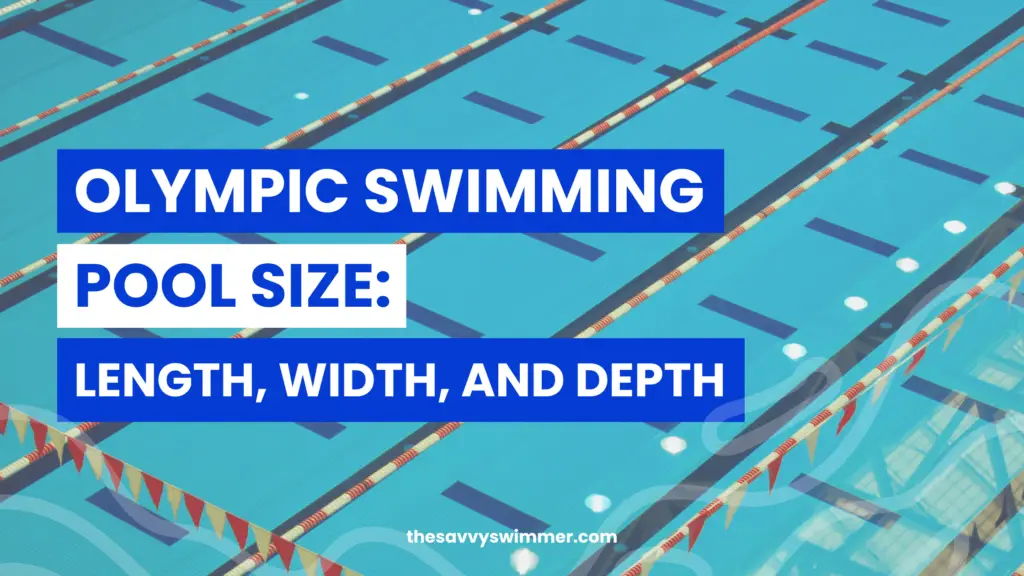 Dimensions of an Olympic swimming pool, including length and width.