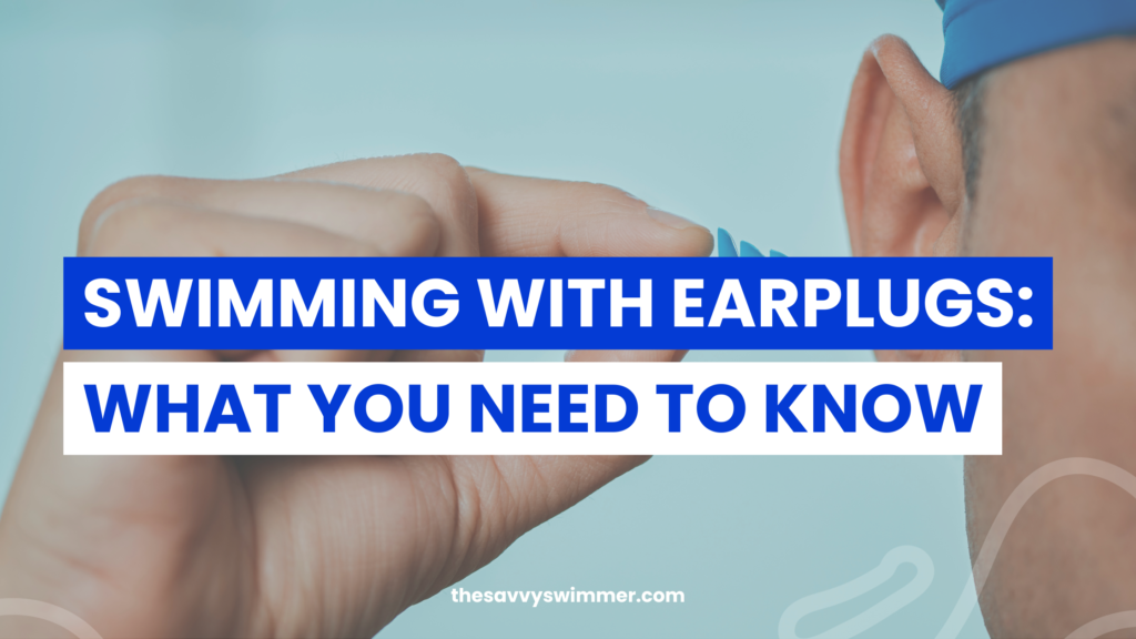 How to prevent water from getting trapped in your ear while swimming.
